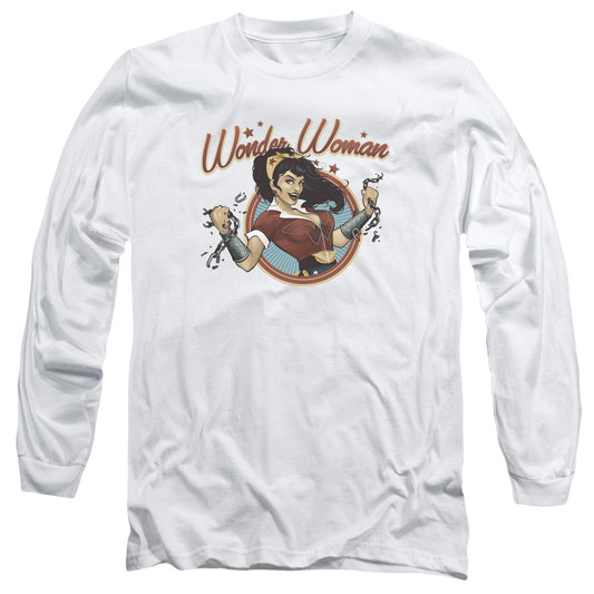 Justice League Wonder Break Mens Long Sleeve Shirt White