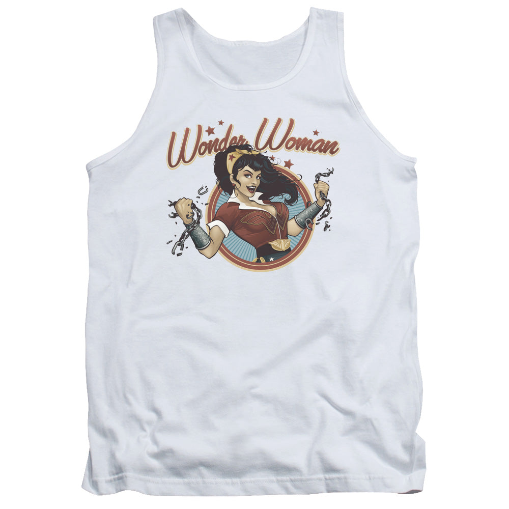 Justice League Wonder Break Mens Tank Top Shirt White