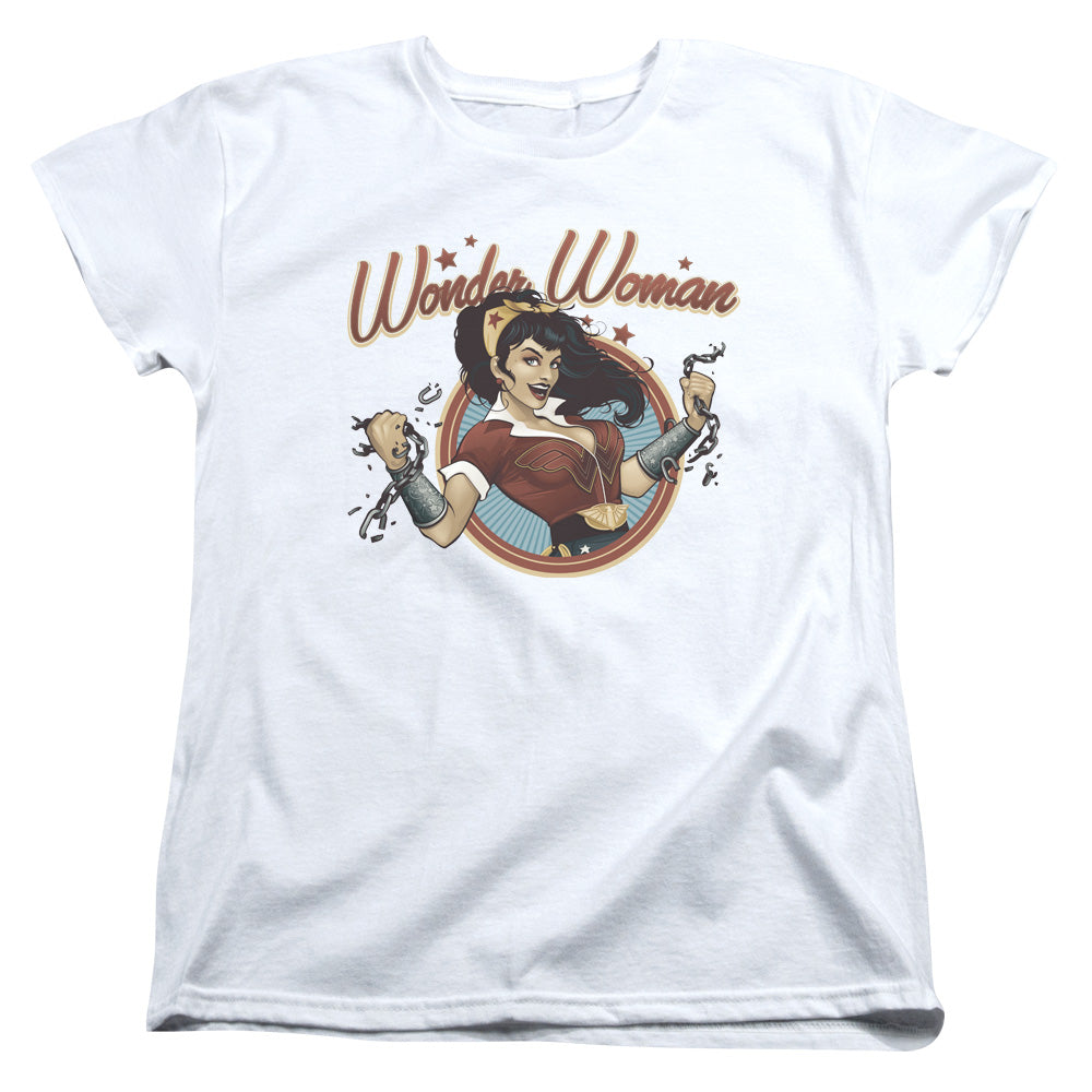 Justice League Wonder Break Womens T Shirt White