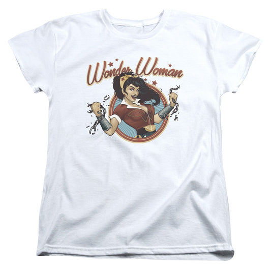Justice League Wonder Break Womens T Shirt White