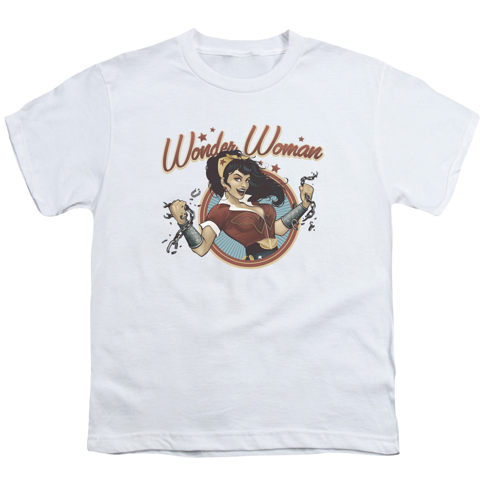 Justice League Wonder Break Kids Youth T Shirt White