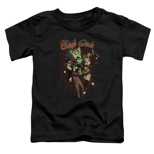 Justice League Bad Girls Toddler Kids Youth T Shirt Black