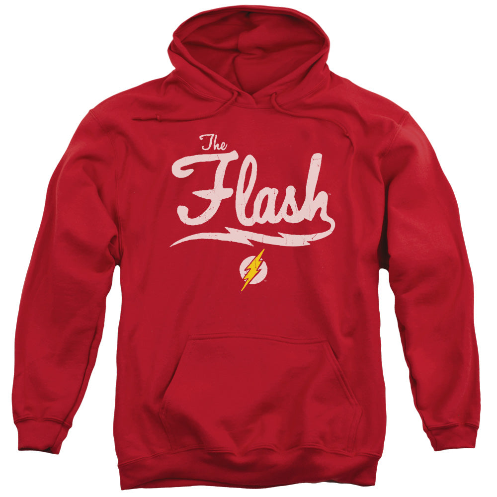 Justice League Old School Flash Mens Hoodie Red