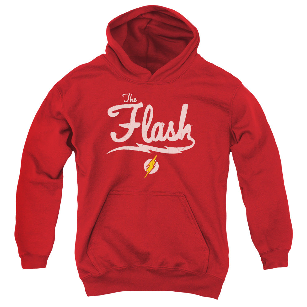 Justice League Old School Flash Kids Youth Hoodie Red