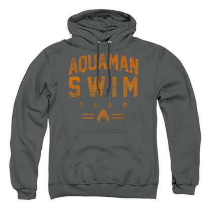Justice League Of America Swin Team Mens Hoodie Charcoal Officially Licensed
