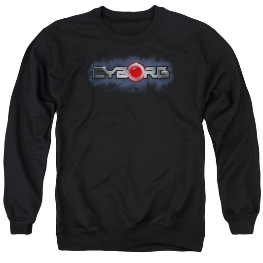 Justice League Cyborg Title Mens Crewneck Sweatshirt Black