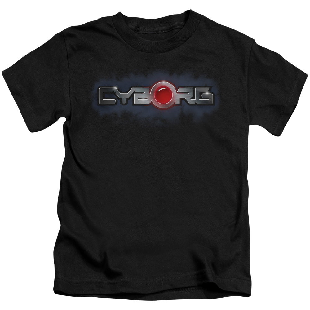 Justice League Cyborg Title Juvenile Kids Youth T Shirt Black