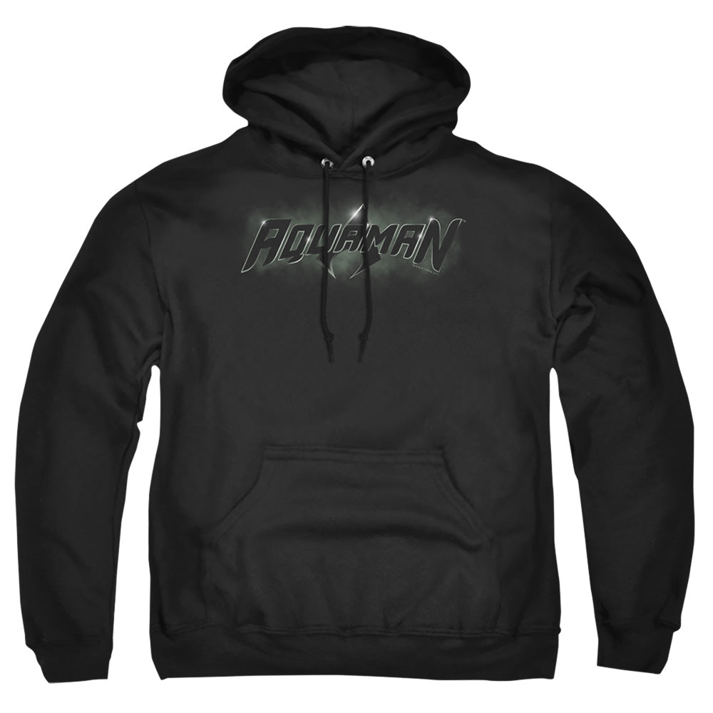 Jla Aquaman Title Mens Hoodie Black