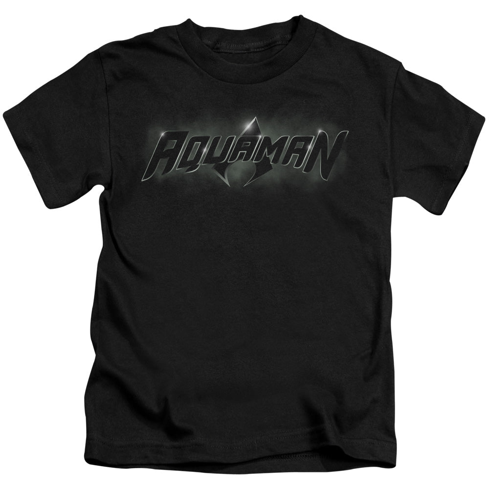 Justice League Aquaman Title Juvenile Kids Youth T Shirt Black