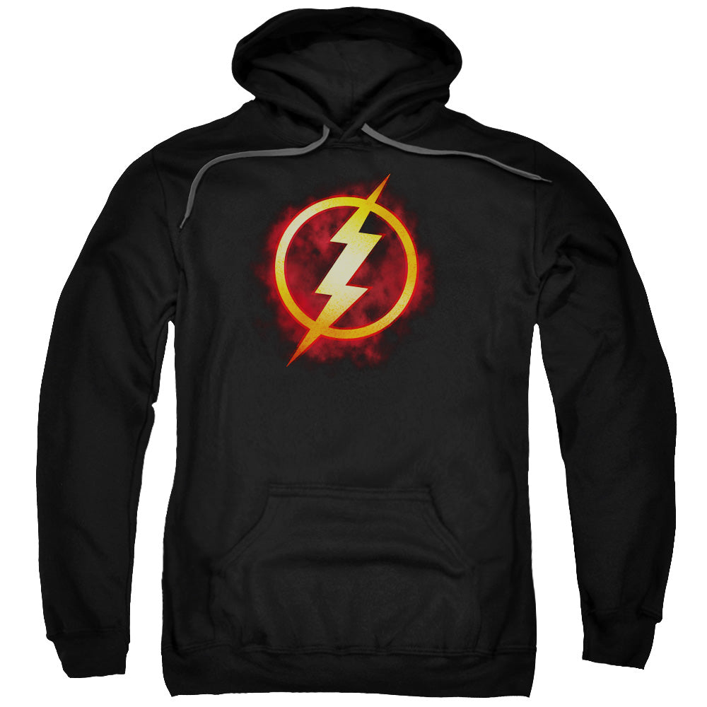 Justice League Flash Title Mens Hoodie Black