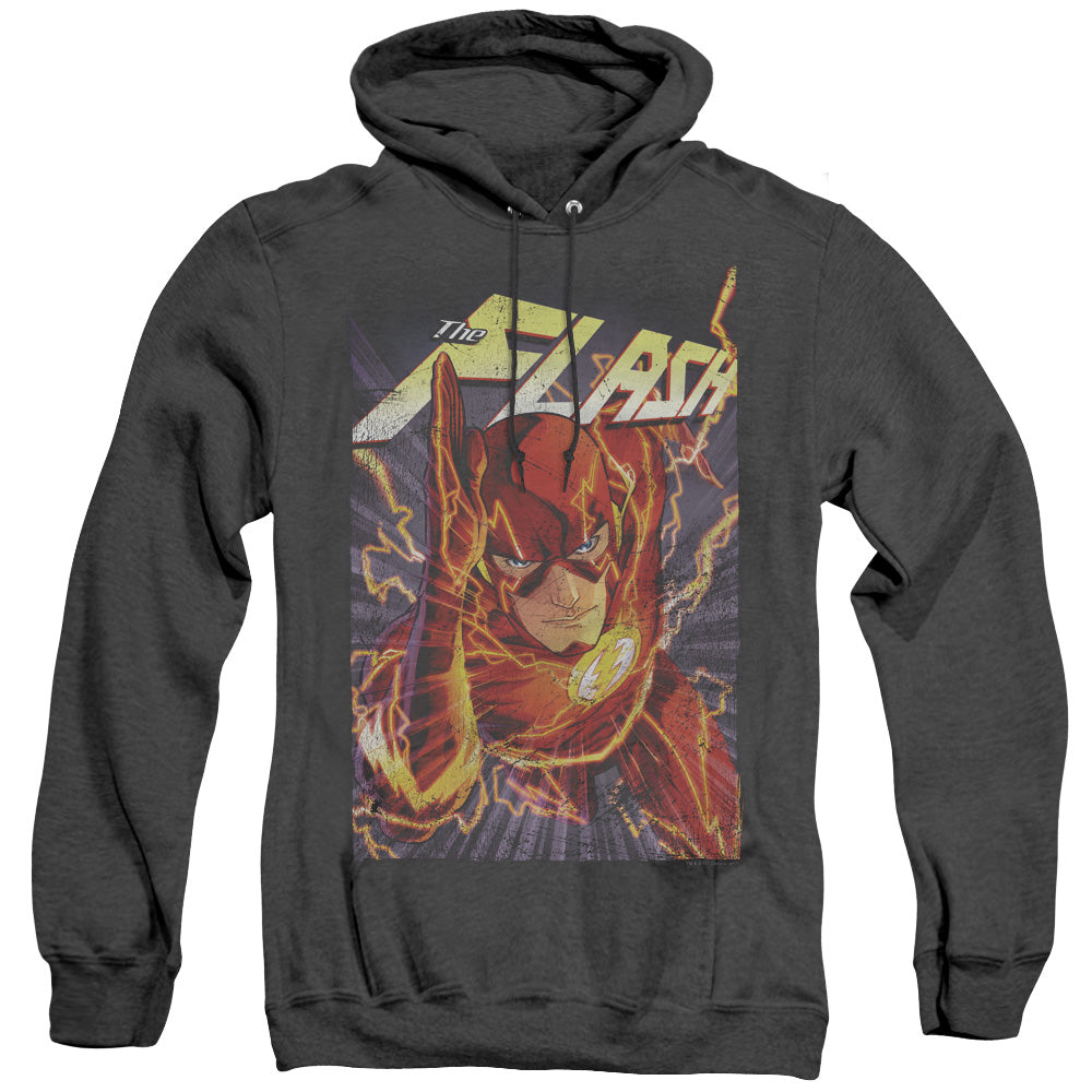 Justice League Flash One Heather Mens Hoodie Black