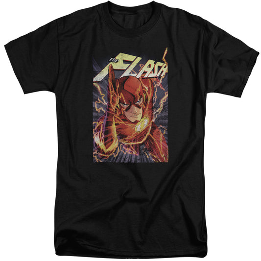 Jla Flash One Mens Tall T Shirt Black