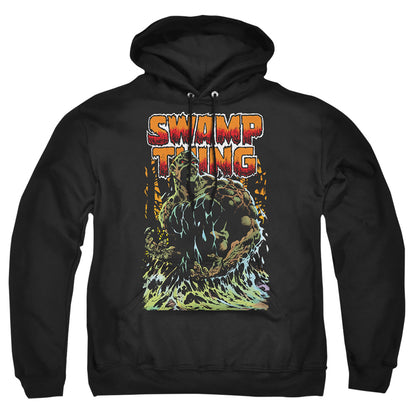 Justice League Of America Swamp Thing Mens Hoodie Black Officially Licensed