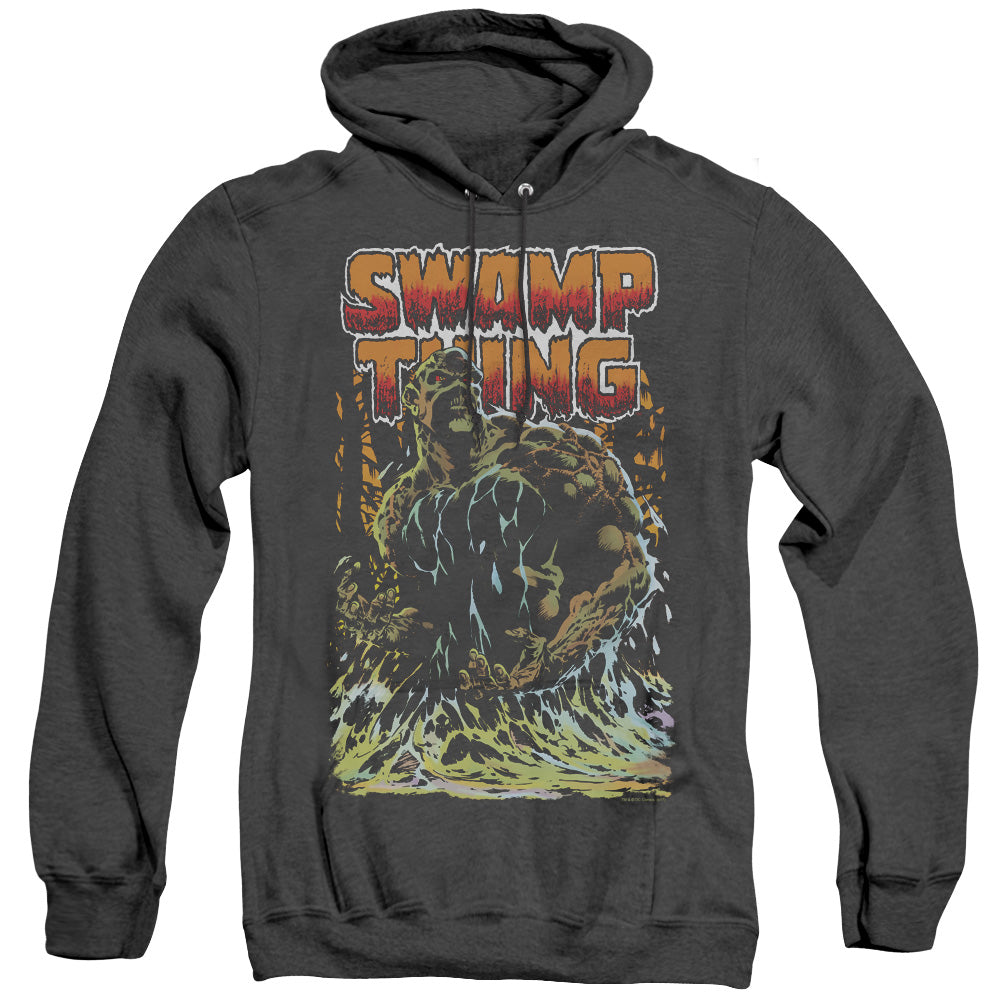 Justice League Swamp Thing Heather Mens Hoodie Black