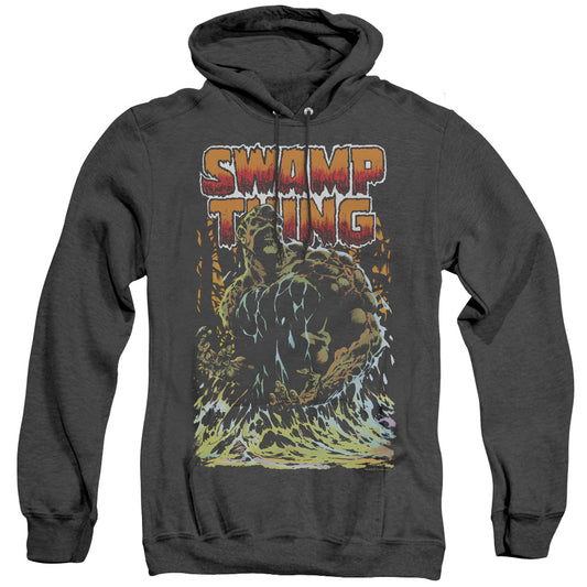 Justice League Swamp Thing Heather Mens Hoodie Black
