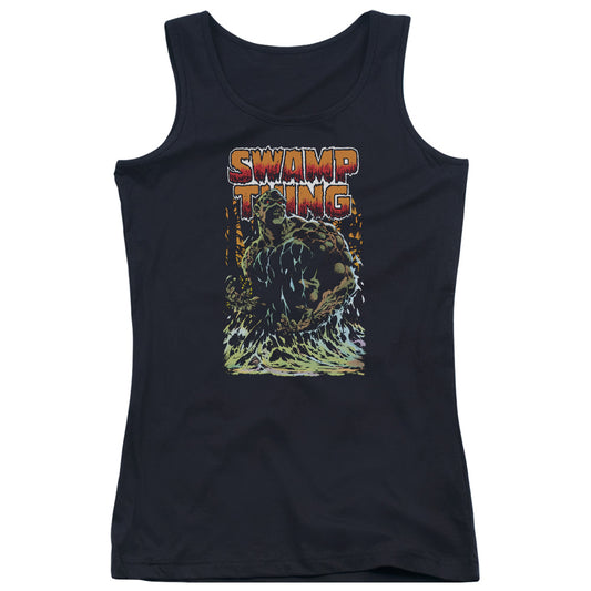 Justice League Swamp Thing Womens Tank Top Shirt Black