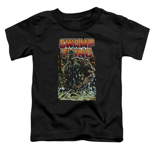 Justice League Swamp Thing Toddler Kids Youth T Shirt Black