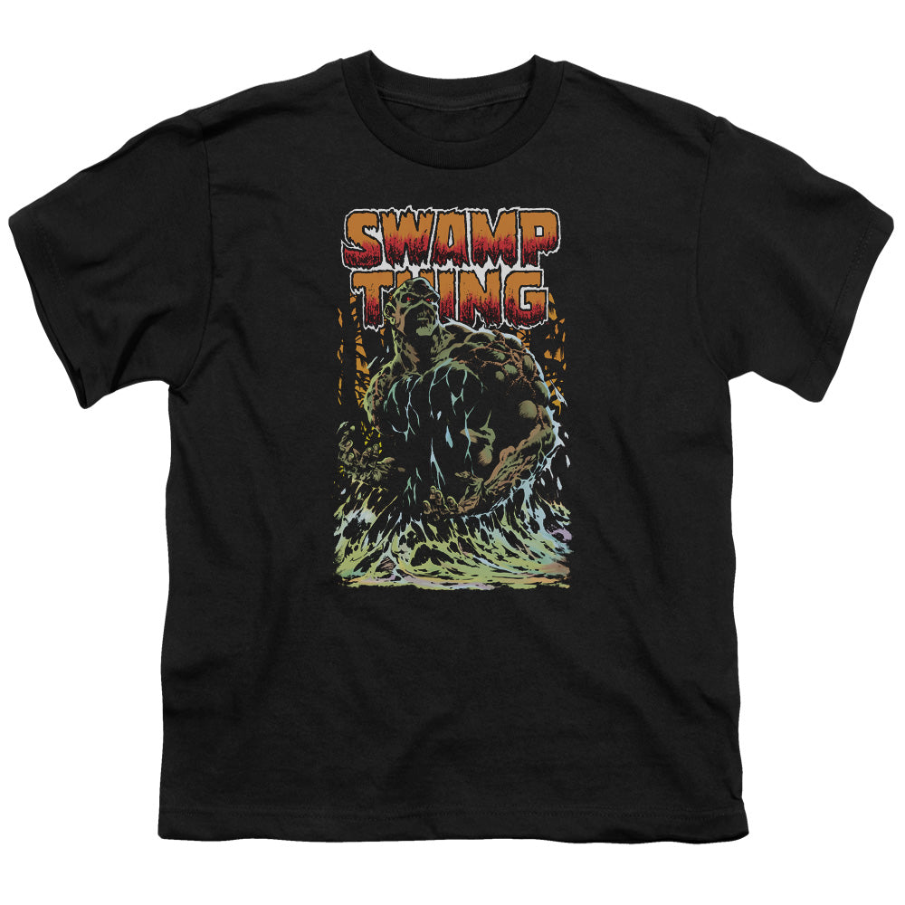 Justice League Swamp Thing Kids Youth T Shirt Black