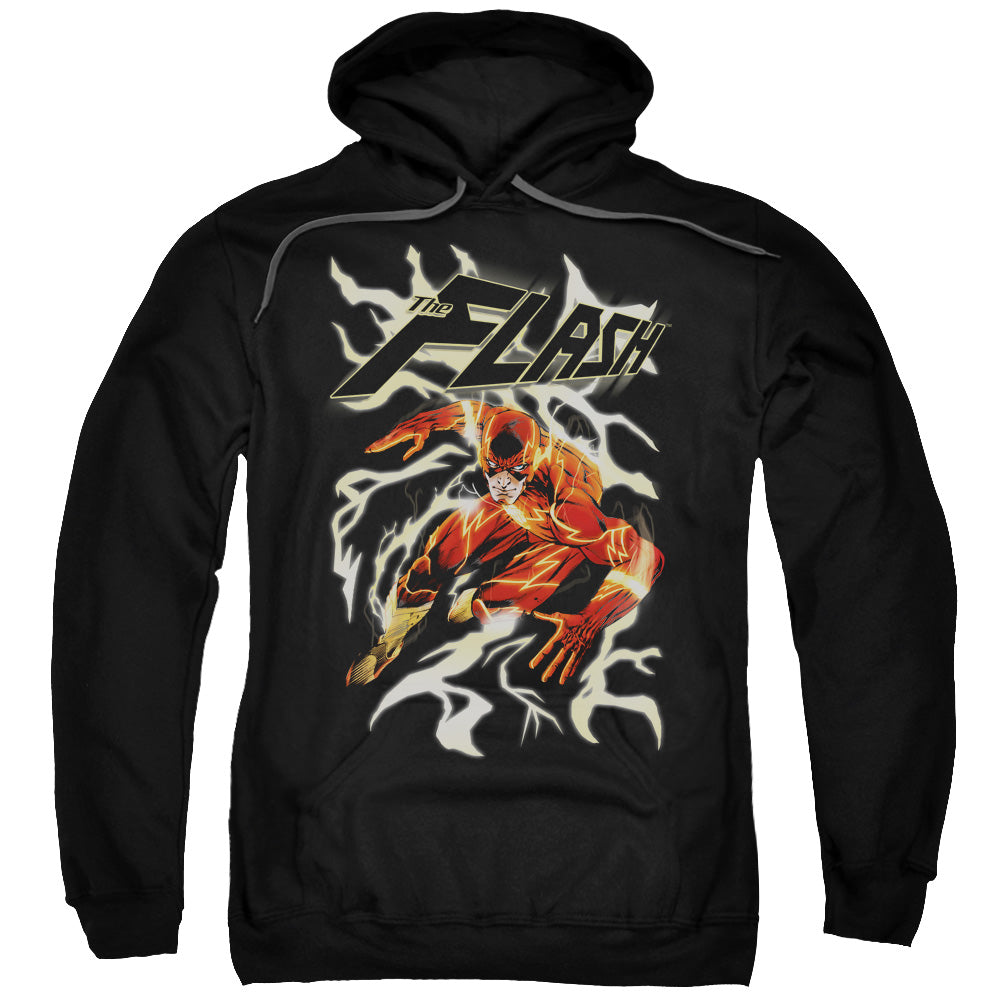 Justice League Electric Run Mens Hoodie Black