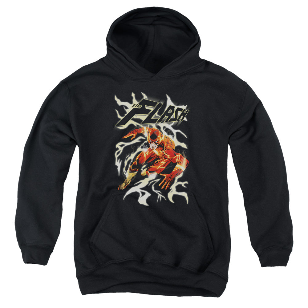 Justice League Electric Run Kids Youth Hoodie Black