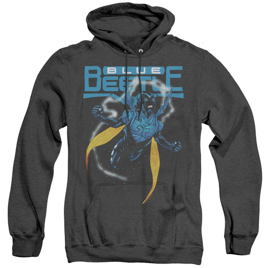 Justice League Blue Beetle Heather Mens Hoodie Black