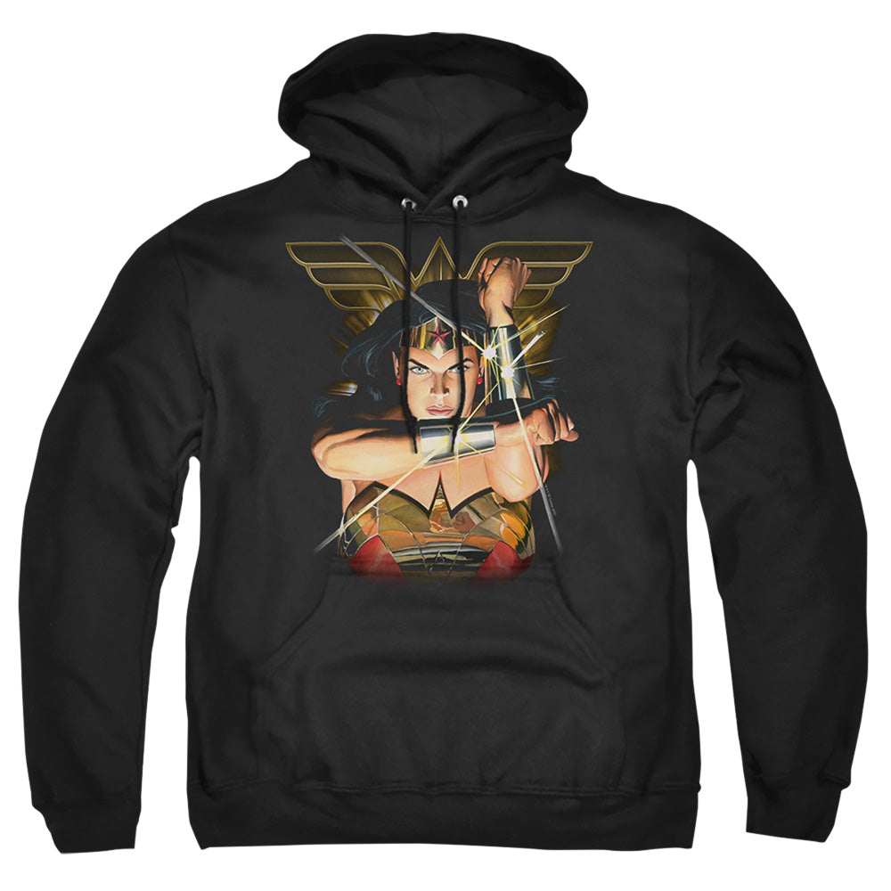 Justice League Deflection Mens Hoodie Black Officially Licensed