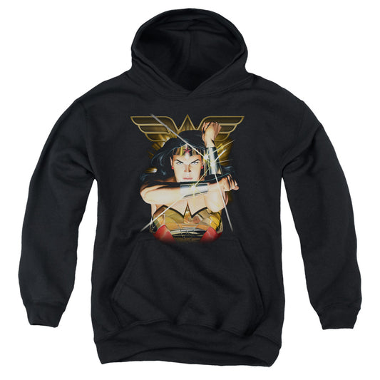 Justice League Deflection Kids Youth Hoodie Black
