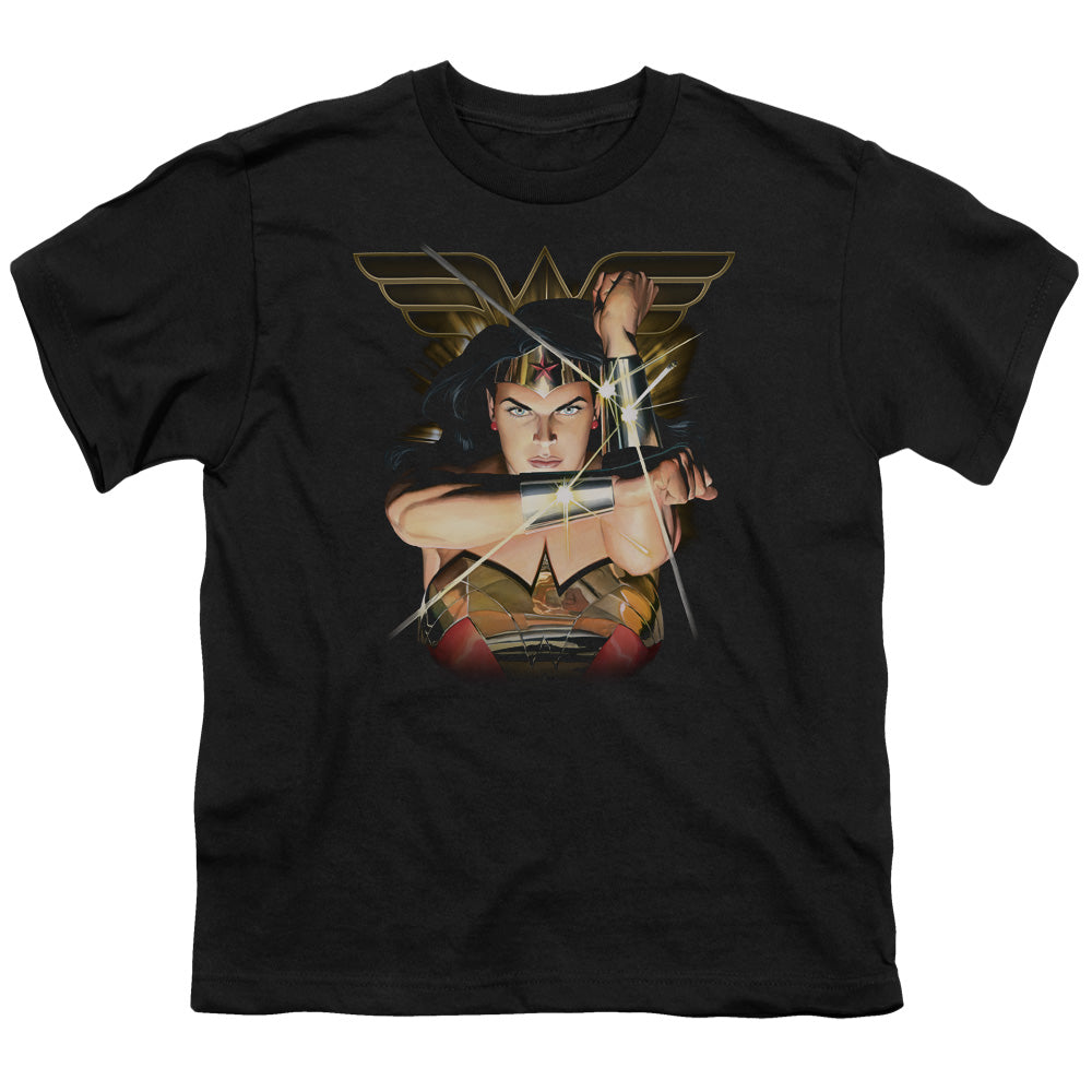 Justice League Deflection Kids Youth T Shirt Black