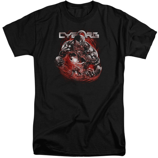 Justice League Engaged Mens Tall T Shirt Black