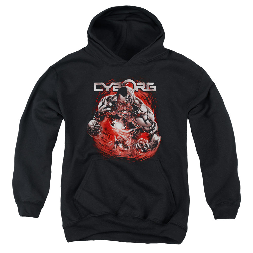 Justice League Engaged Kids Youth Hoodie Black