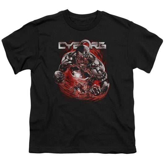 Justice League Engaged Kids Youth T Shirt Black