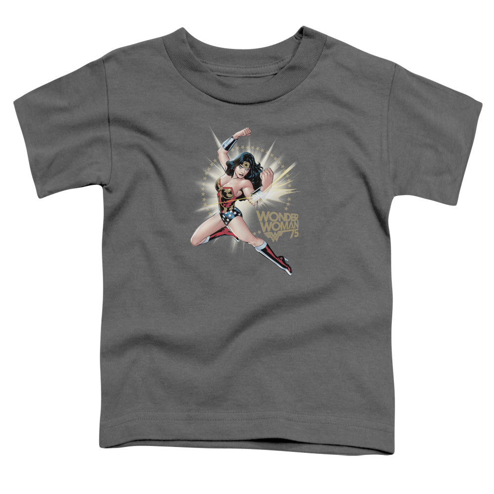 Wonder Woman Ww75 the Bracelets of Submission Toddler Kids Youth T Shirt Charcoal