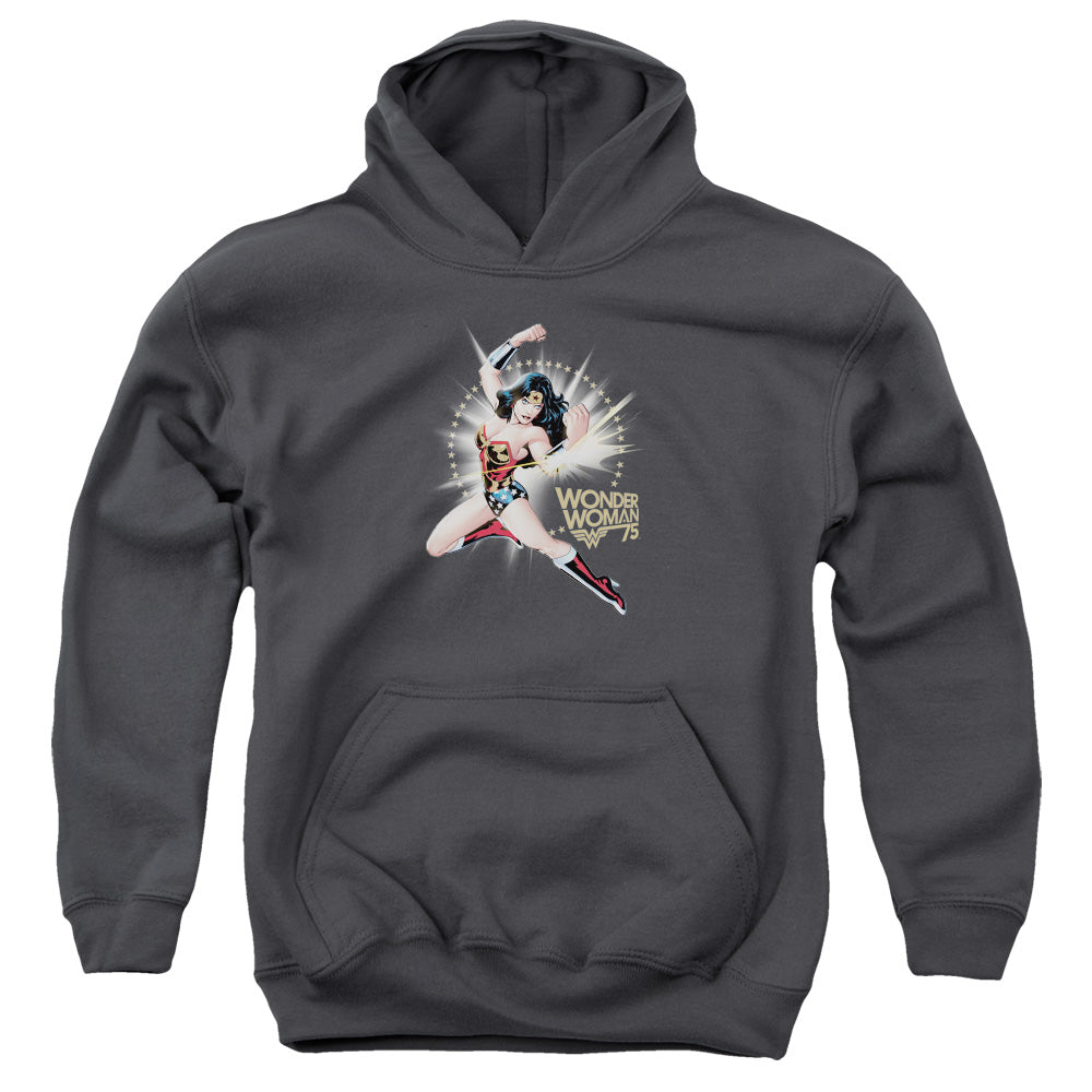 Wonder Woman Ww75 the Bracelets of Submission Kids Youth Hoodie Charcoal