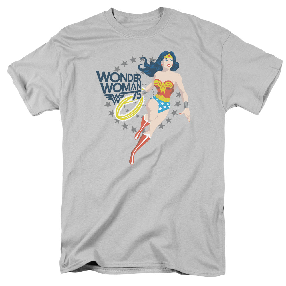 Wonder Woman Simple 75 Mens T Shirt Silver