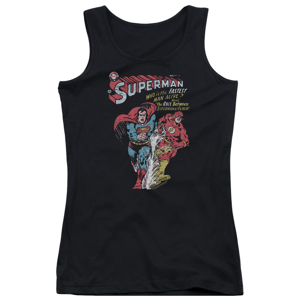 Justice League Fastest Womens Tank Top Shirt Black