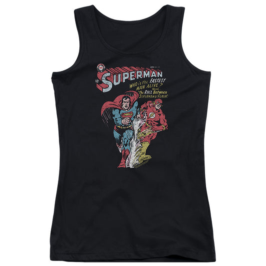 Justice League Fastest Womens Tank Top Shirt Black