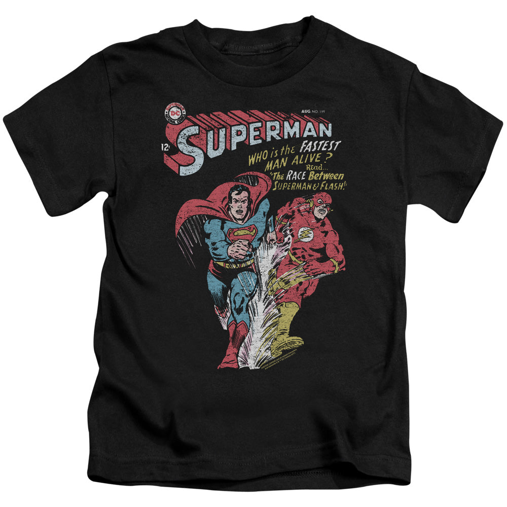 Justice League Fastest Juvenile Kids Youth T Shirt Black