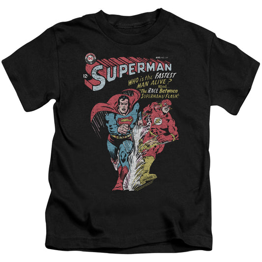Justice League Fastest Juvenile Kids Youth T Shirt Black