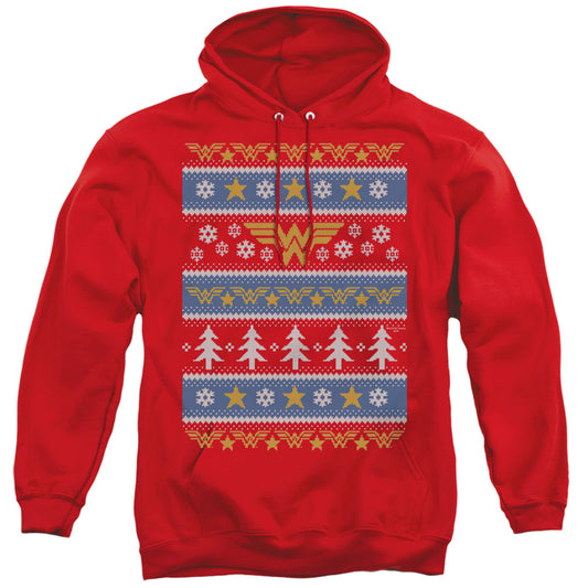Dc Wonder Woman Wonder Woman Christmas Sweater Mens Hoodie Red