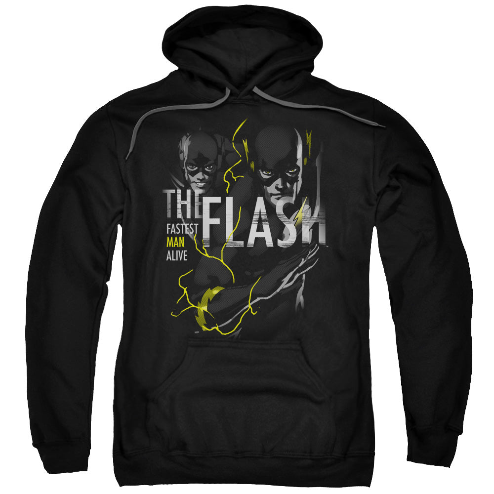 Dc Flash Bold Flash Mens Hoodie Black