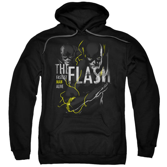 Dc Flash Bold Flash Mens Hoodie Black