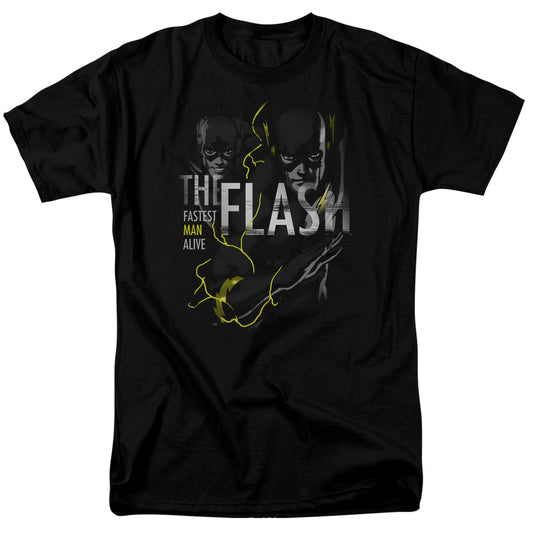 Dc Flash Bold Flash Mens T Shirt Black