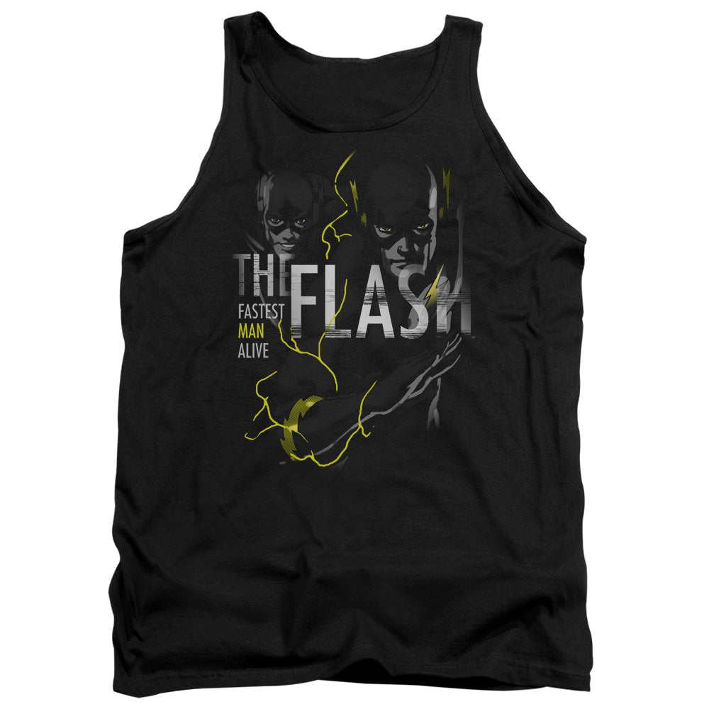 Dc Flash Bold Flash Mens Tank Top Shirt Black