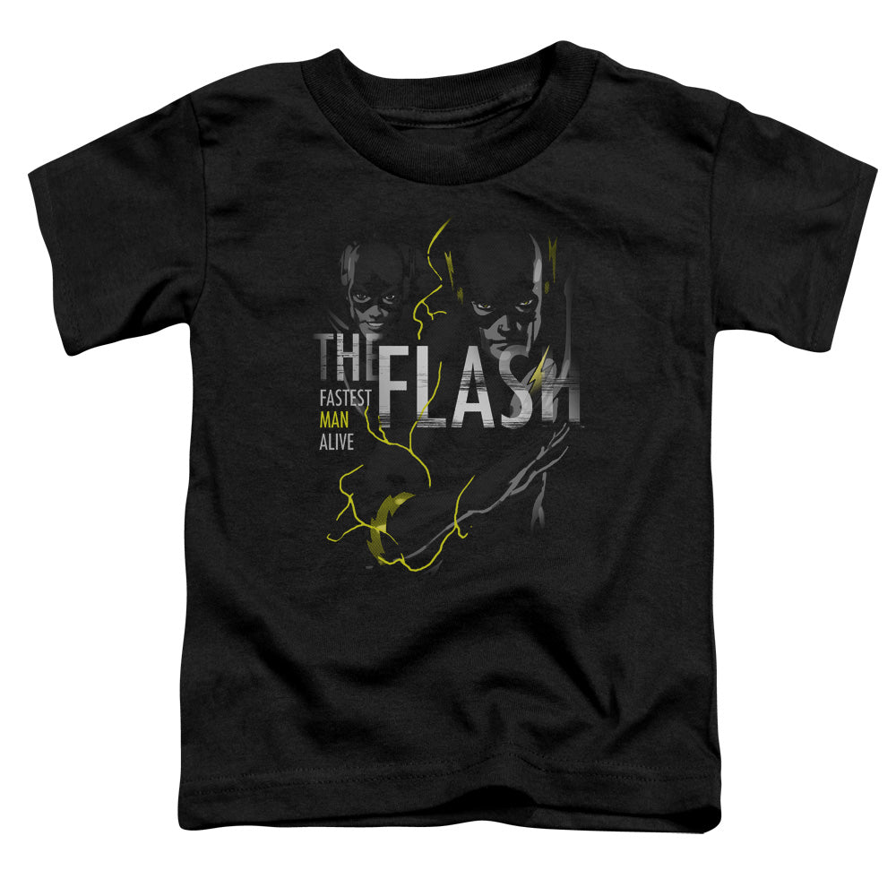 Dc Flash Bold Flash Toddler Kids Youth T Shirt Black