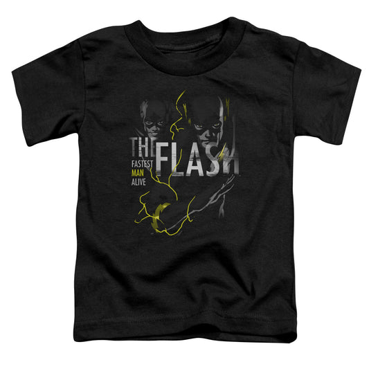 Dc Flash Bold Flash Toddler Kids Youth T Shirt Black