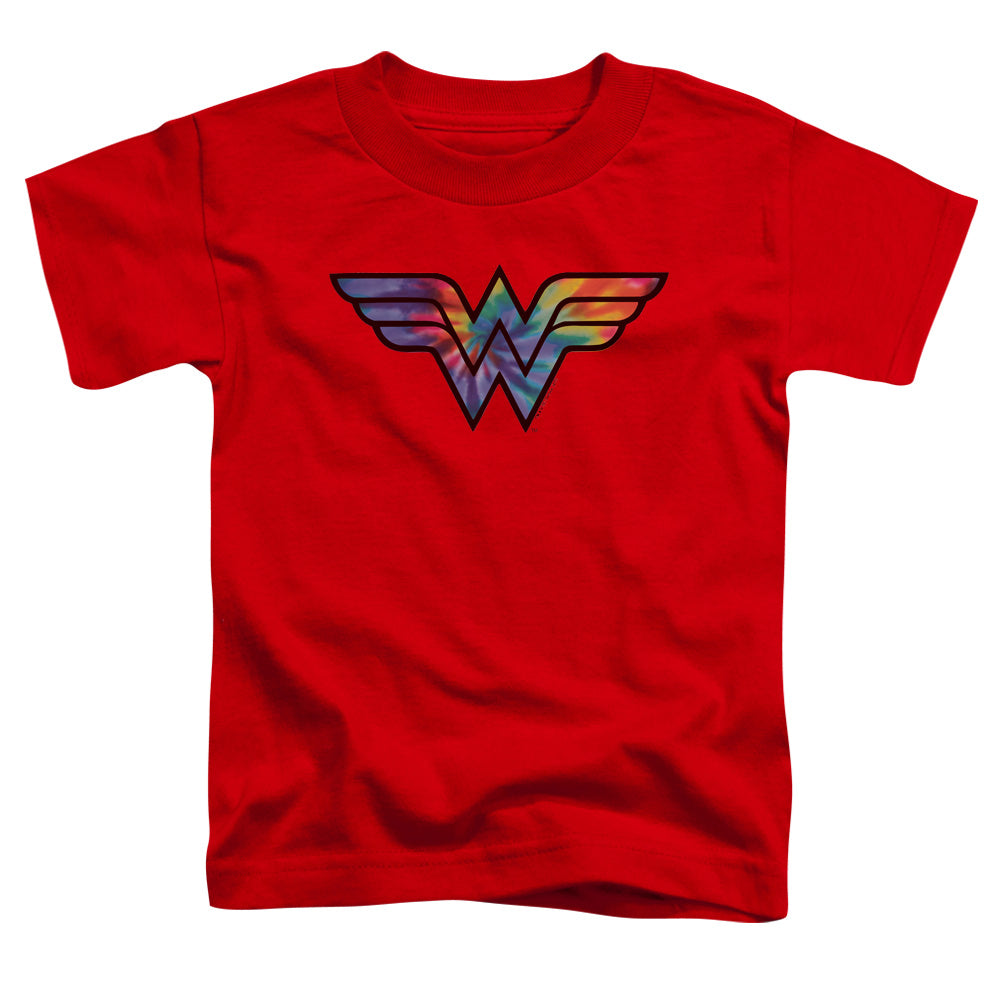 Wonder Woman Wonder Woman Tie Dye Logo Toddler Kids Youth T Shirt Red