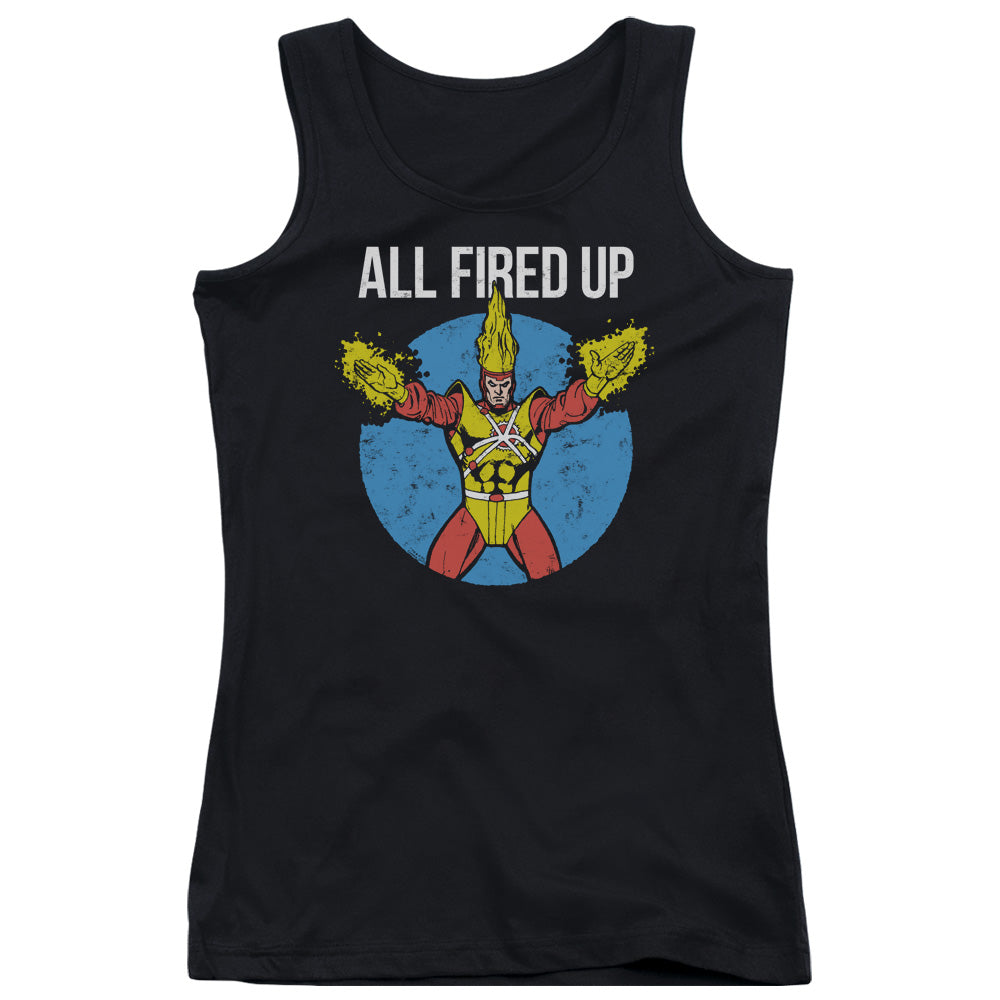 Justice League Firestorms Party Womens Tank Top Shirt Black