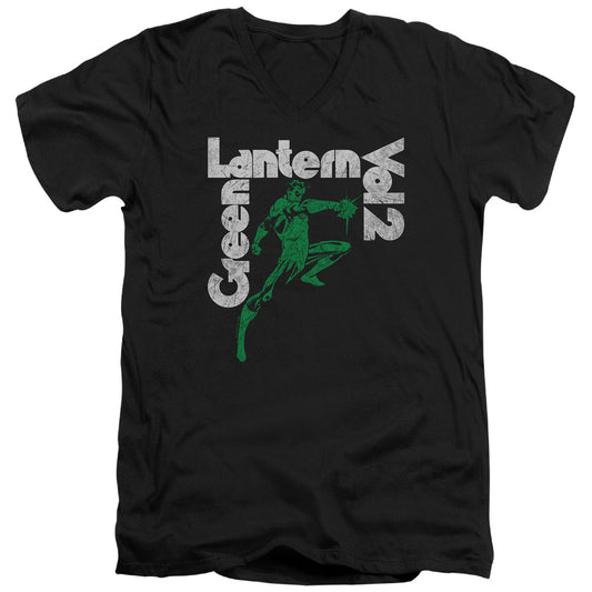 Green Lantern Green Lantern Vol 2 Mens Slim Fit V-Neck T Shirt Black