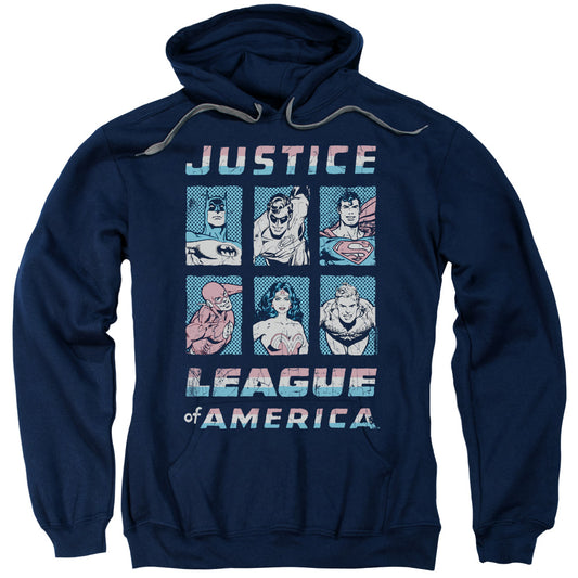 Justice League American League Mens Hoodie Navy Blue