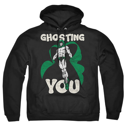 Justice League Of America Ghosting Mens Hoodie Black Officially Licensed